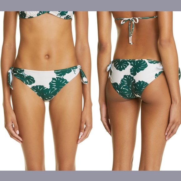 NWT La DoubleJ [ XL ] Monstera Rose Leaf Reversible‎ Bikini Bottom - Picture 1 of 12